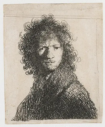 Selbstporträt, Stirnrunzeln Rembrandt